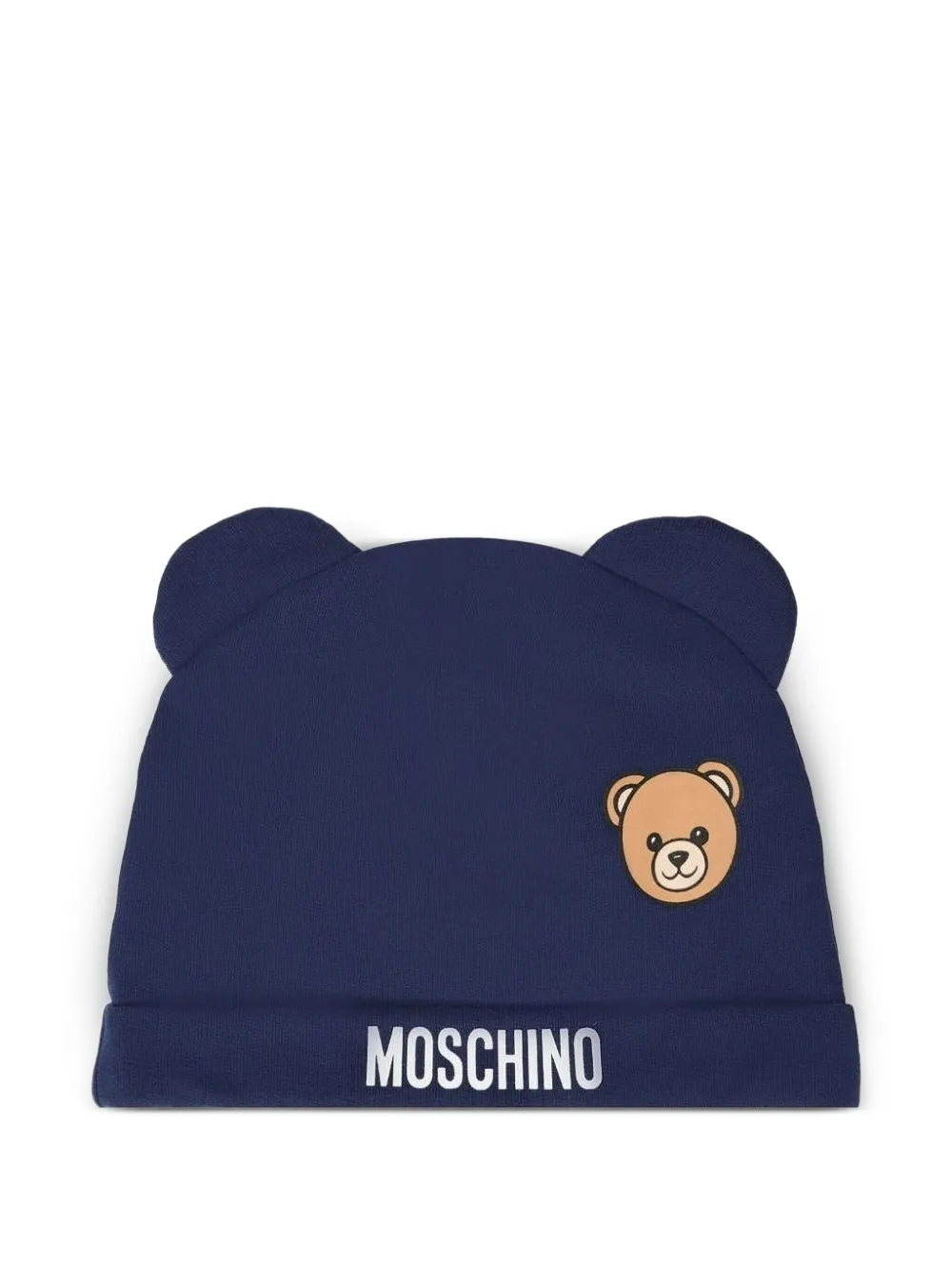 Moschino Kids Babypakje met beerapplicatie - Blauw