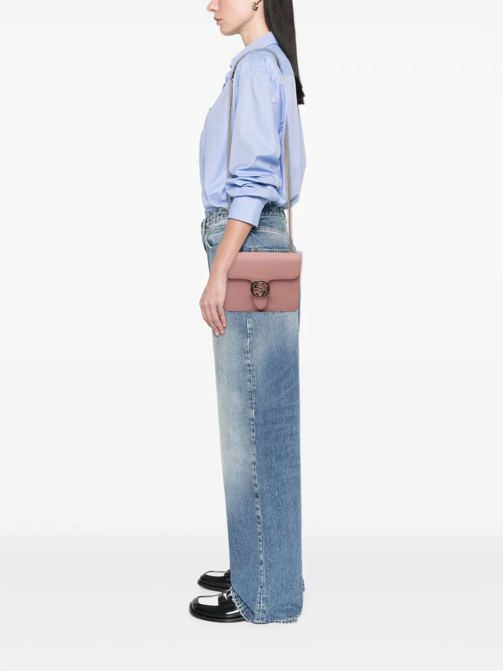 Gucci Pre-Owned 2016-2025 Small Dollar Calfskin Interlocking G crossbody bag | Pre-Owned | Image 2