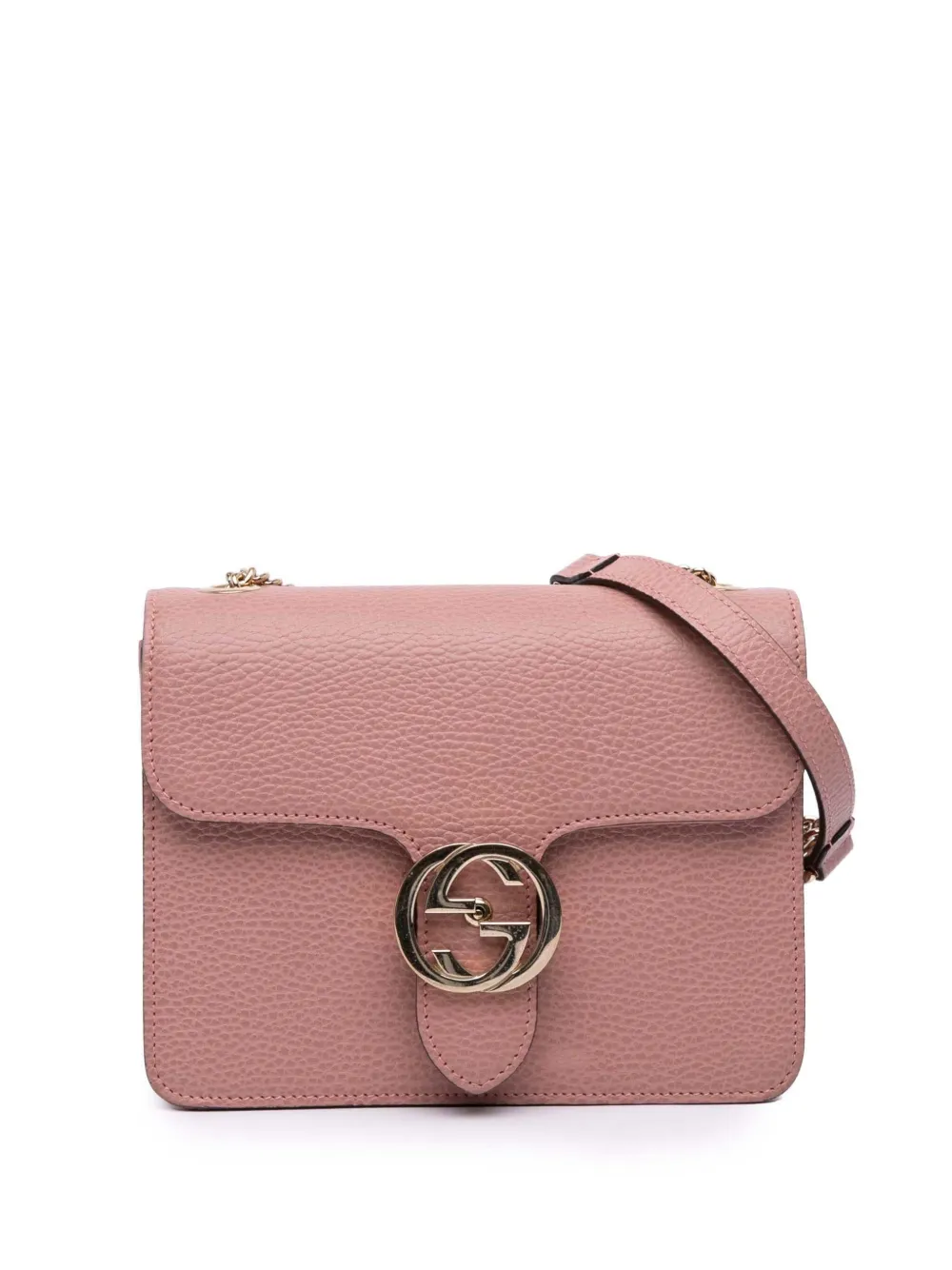 Gucci Pre-Owned 2016-2025 Small Dollar Calfskin Interlocking G crossbody bag | Pink | Image 1