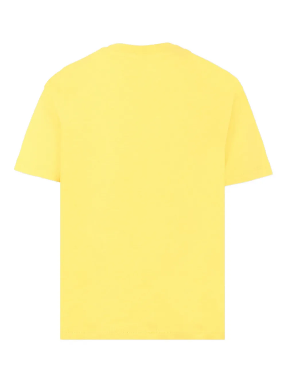 MSGM Kids logo-print short-sleeve T-shirt Geel