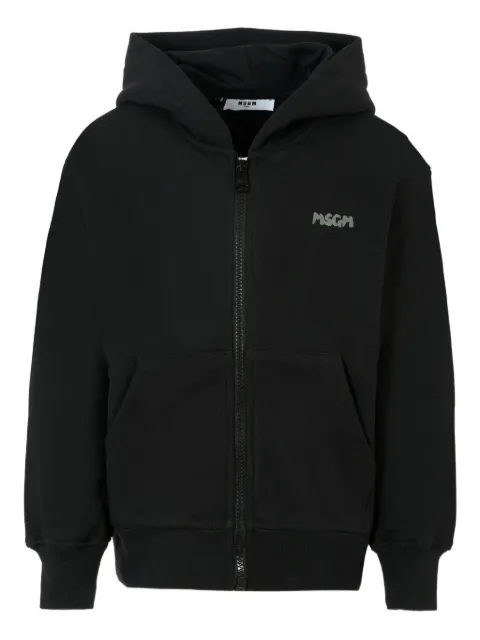 MSGM Kids توب بسحاب وهودي وطبعة شعار الماركة