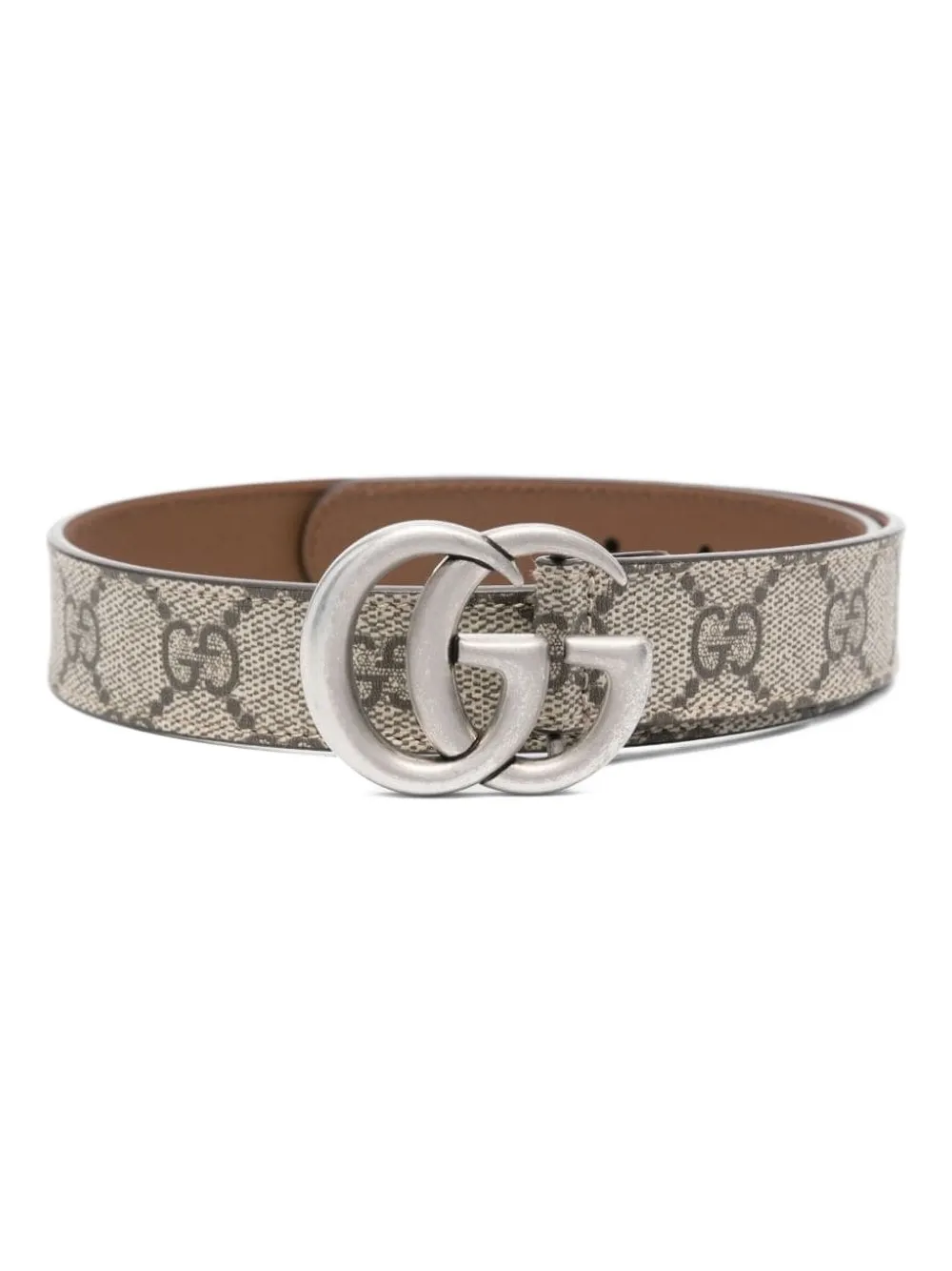 Gucci Kids Gürtel mit Monogramm-Schnalle - Nude