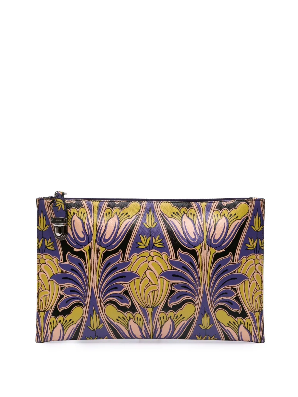 2000-2025 Saffiano Stampa Floral clutch bag