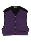 Jean Paul Gaultier Pre-Owned 1990s wool button vest - Purple