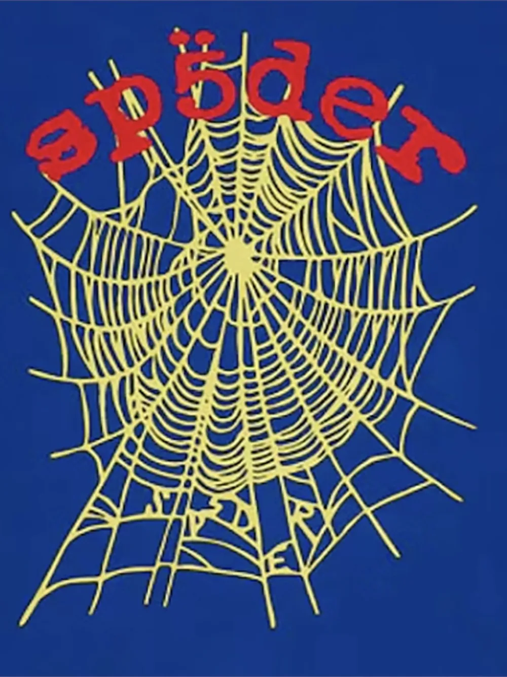 SP5DER spider web logo T-shirt - Blauw