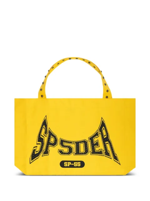SP5DER studded tote bag