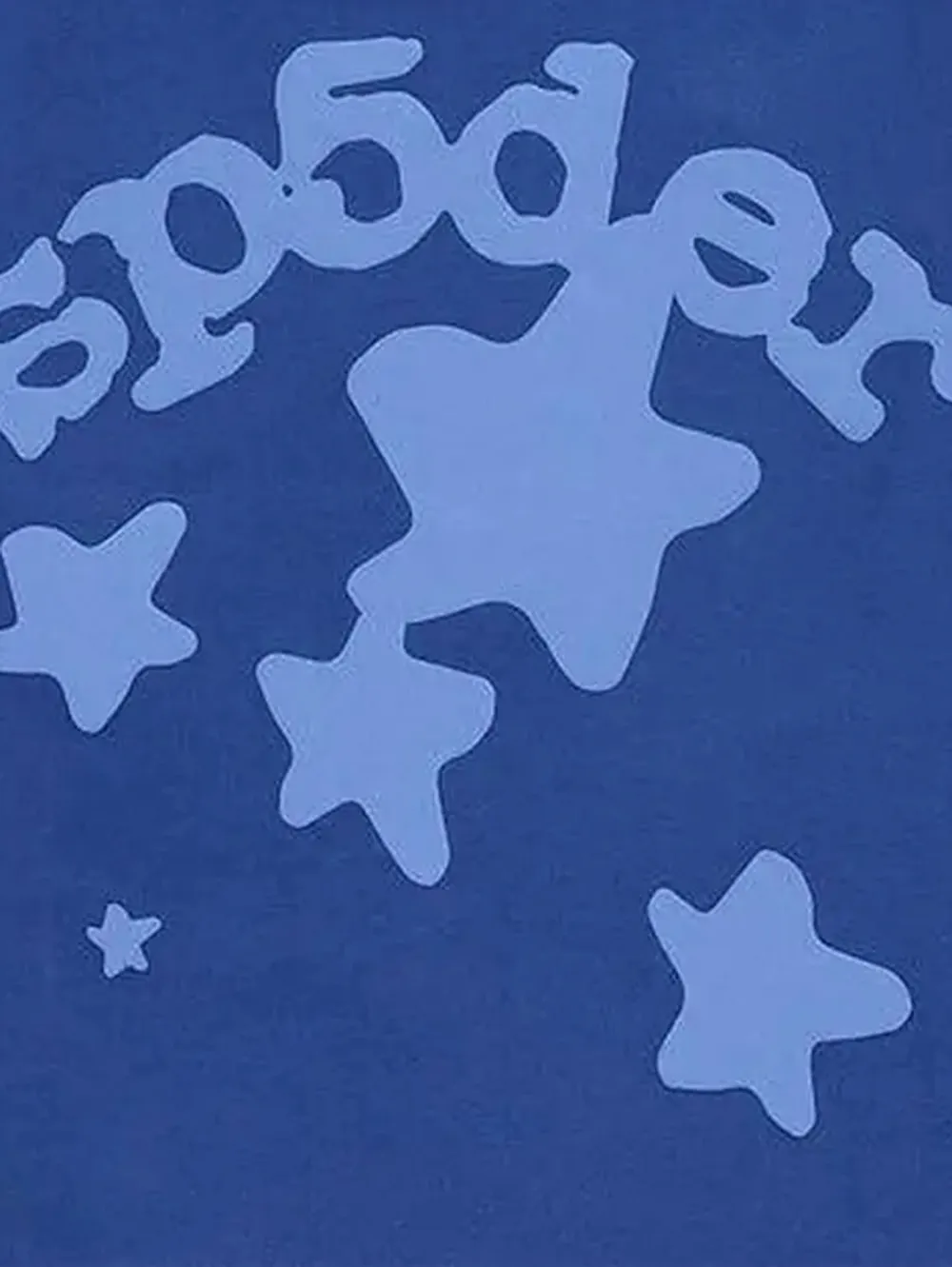 SP5DER star-print long-sleeve T-shirt - Blauw