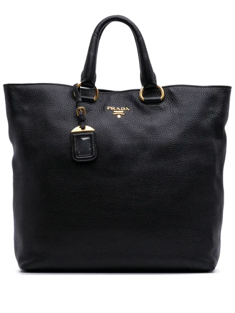 Prada Pre-Owned 2010-2025 Vitello Daino Open Convertible Tote satchel