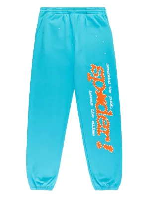 SP5DER Punk V2 Rhinestone Track Pants | Green | FARFETCH