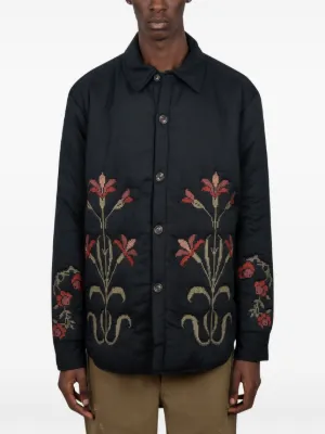 Baziszt Scarlet Embroidered Jacket | Black | FARFETCH