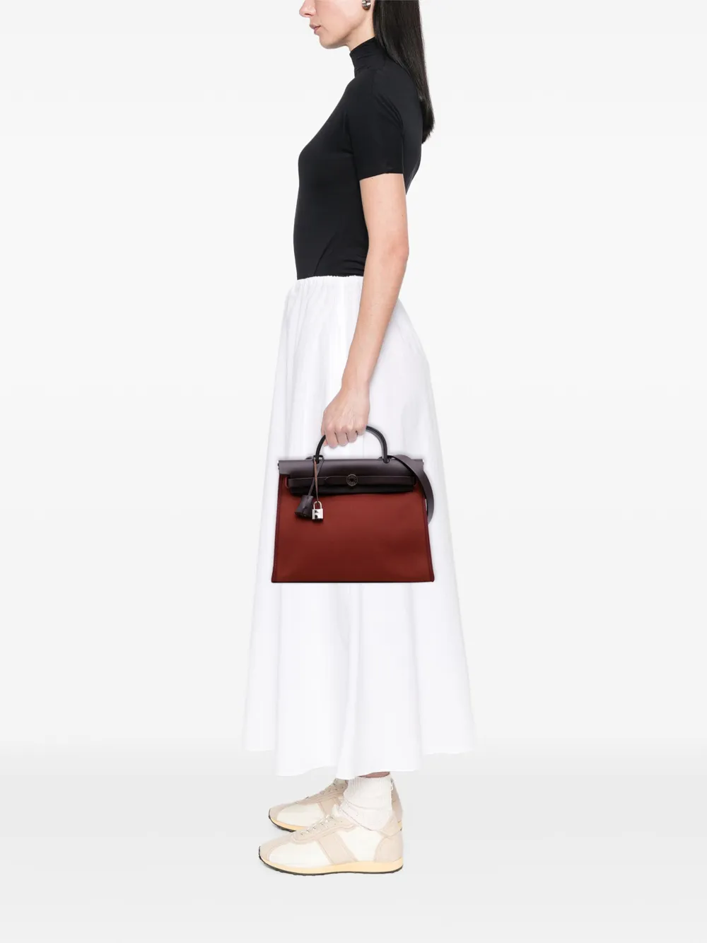 Hermès Pre-Owned 2014 Toile Herbag Zip 31 satchel | Pre-Owned | Image 2