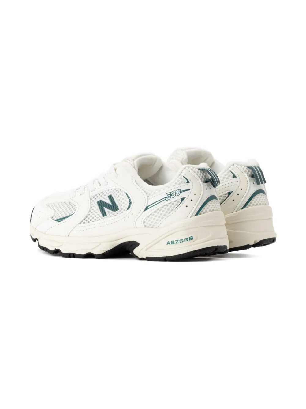 New Balance Kids 530 v1 mesh-panel leather sneakers White