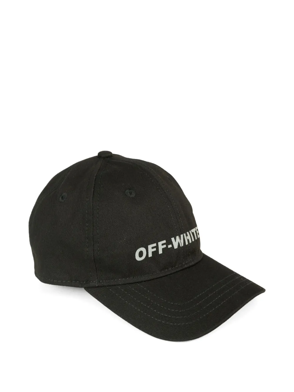 Off-White Kids Honkbalpet met geborduurd logo Zwart