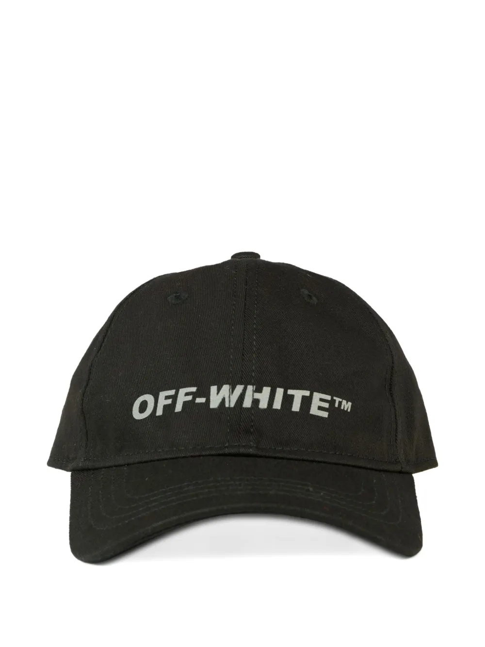 Off-white Kids' Logo-embroidered Baseball Cap In Black