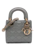 Christian Dior Pre-Owned 2020 Mini Patent Cannage Lady Dior satchel - Grey