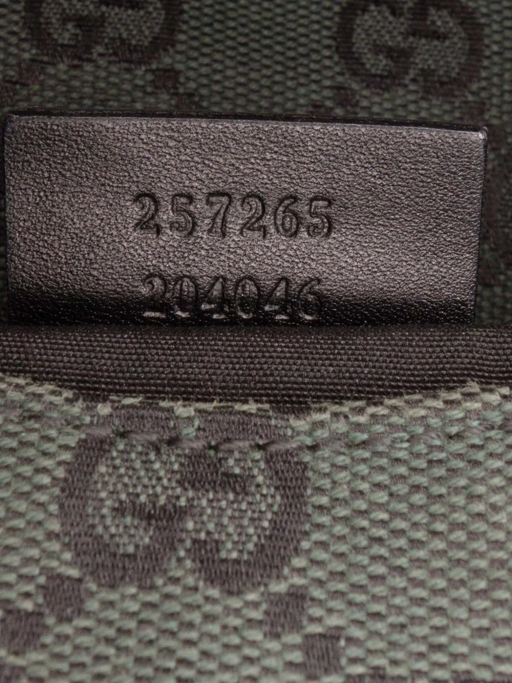Pre-owned Gucci 2016-2025 Gg Canvas Colbert Shoulder Bag In Green