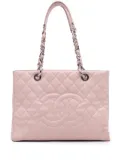 CHANEL Pre-Owned 2013-2014 Caviar Grand Shopping tote bag - Pink