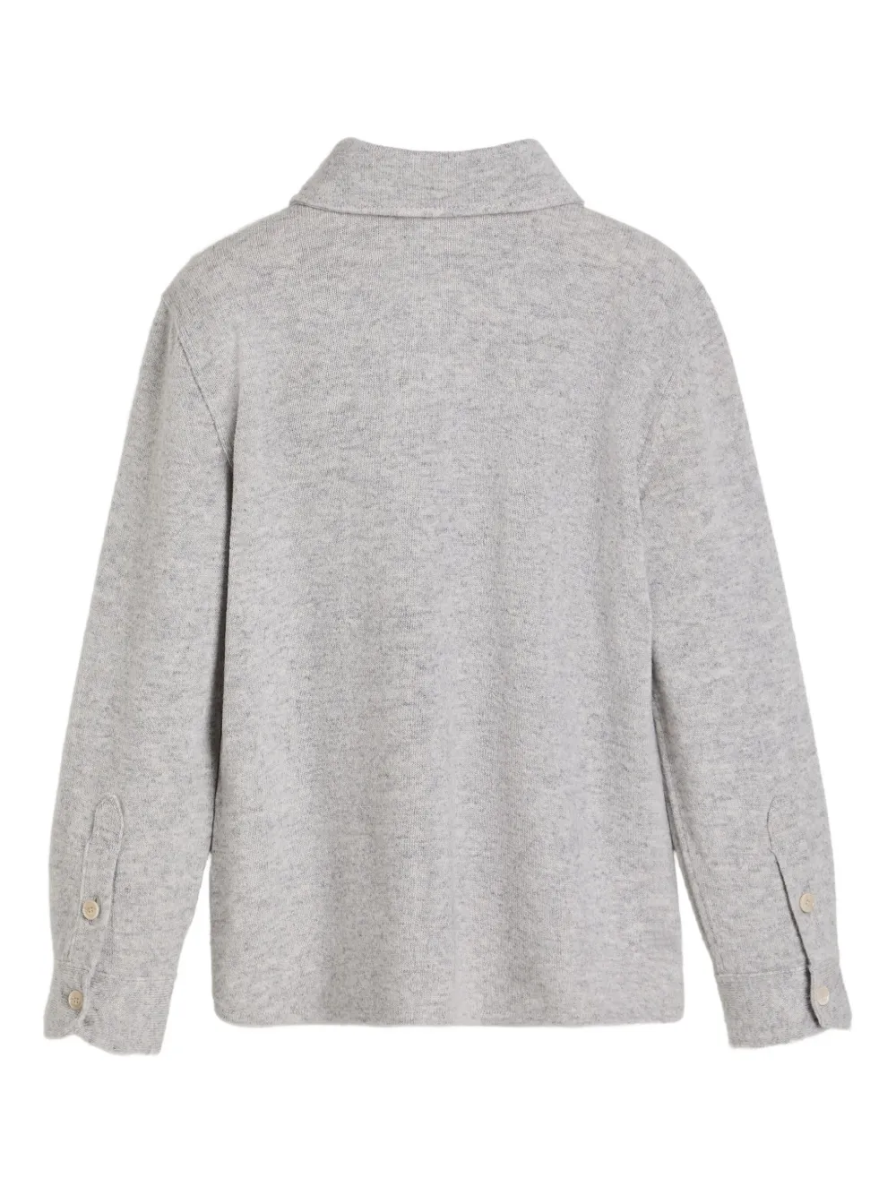 Brunello Cucinelli Kids Gebreid shirt met zak Grijs