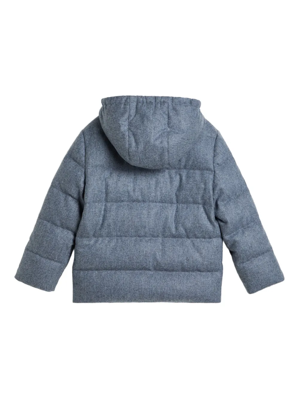 Brunello Cucinelli Kids Gewatteerd jack Blauw