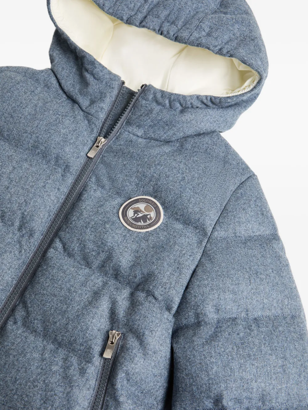 Brunello Cucinelli Kids Gewatteerd jack Blauw