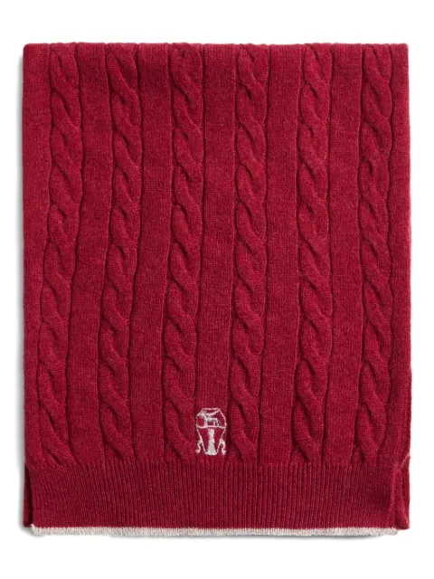 Brunello Cucinelli Kids cable-knit scarf