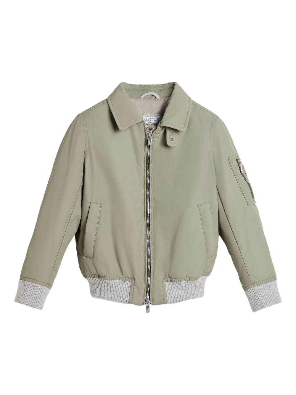 Brunello Cucinelli Kids Jack met rits Groen