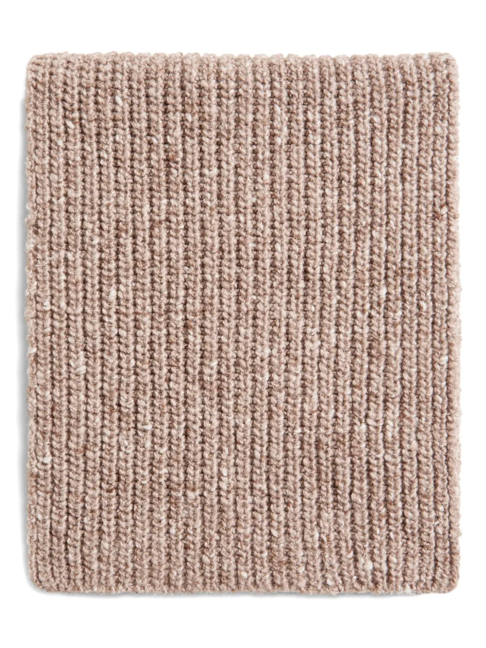 Brunello Cucinelli Kids ribbed cashmere scarf - ブラウン Brunello Cucinelli Kids ribbed cashmere scarf - ブラウン