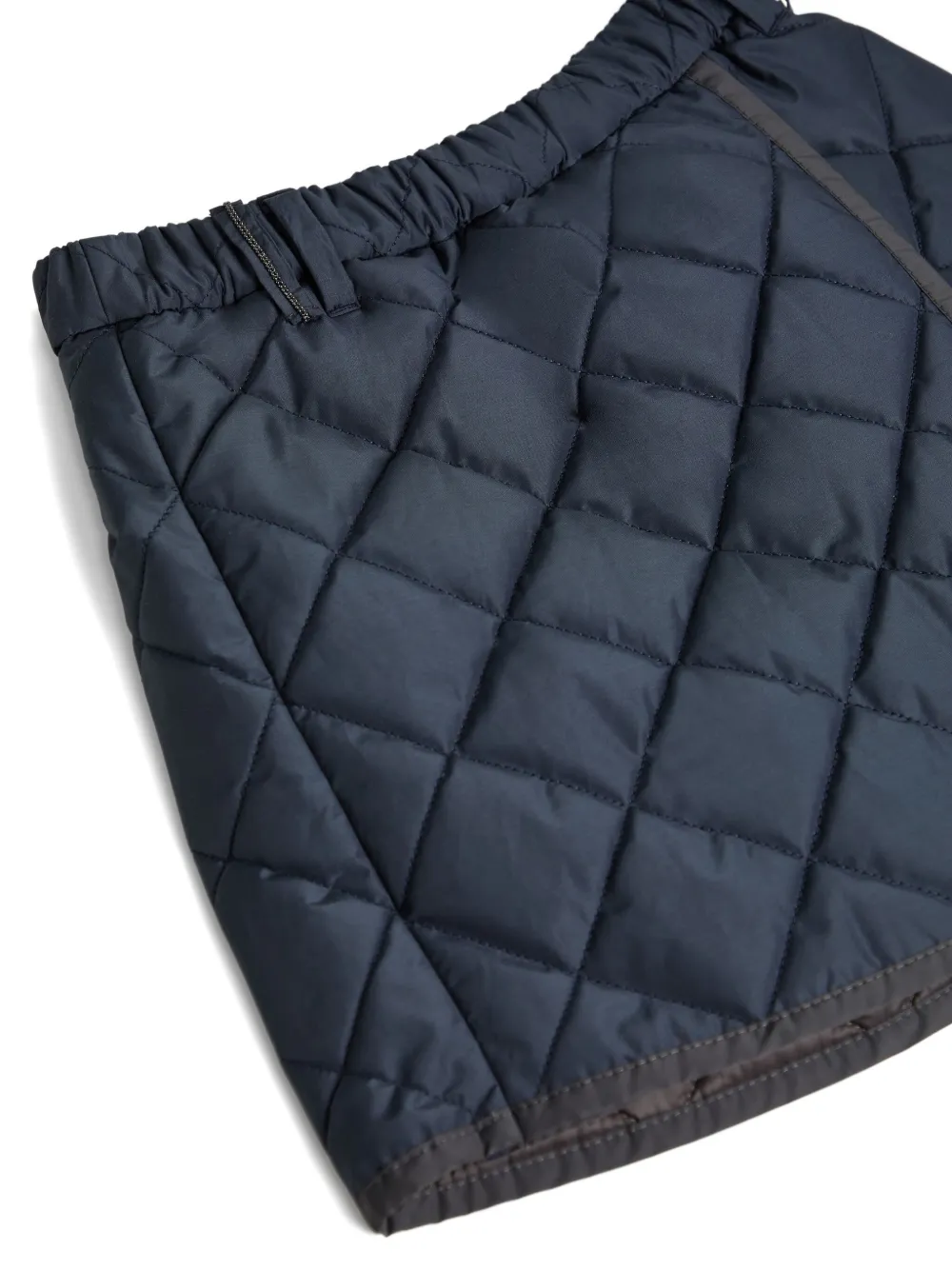 Brunello Cucinelli Kids Gewatteerde wikkelrok Blauw