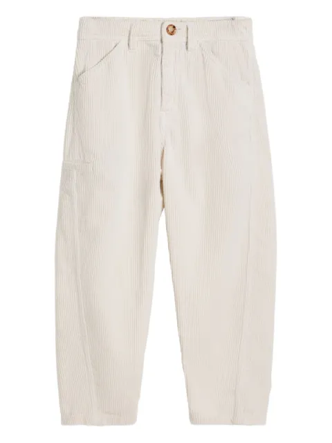 Brunello Cucinelli Kids corduroy pocketed casual trousers