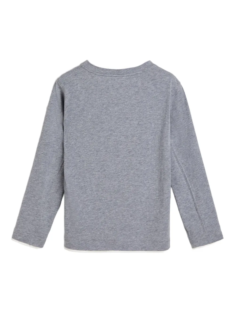 Brunello Cucinelli Kids T-shirt met print en lange mouwen Grijs
