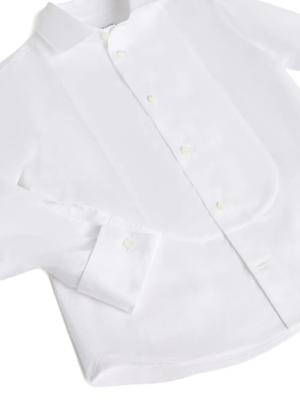 Brunello Cucinelli Kids Twill shirt Wit