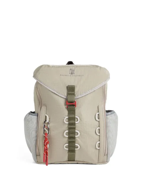 Brunello Cucinelli Kids logo-print backpack