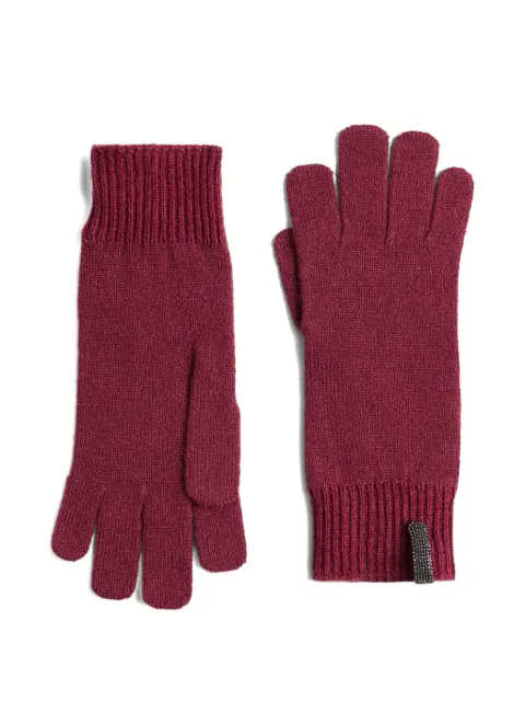 Brunello Cucinelli Kids embellished-tap gloves