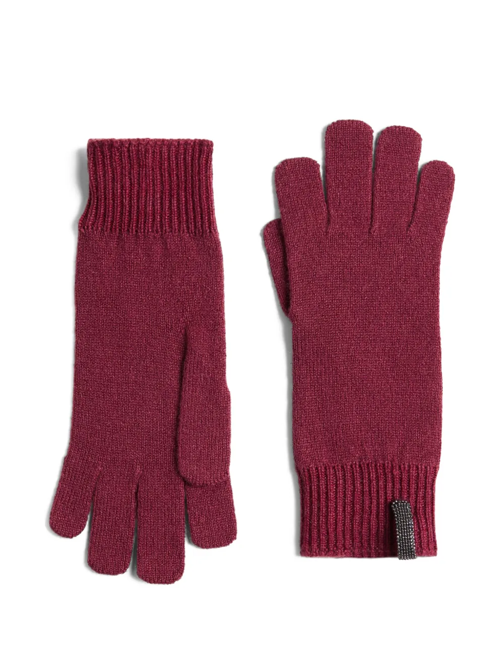Brunello Cucinelli Kids guantes con apliques | rojo | Image 1