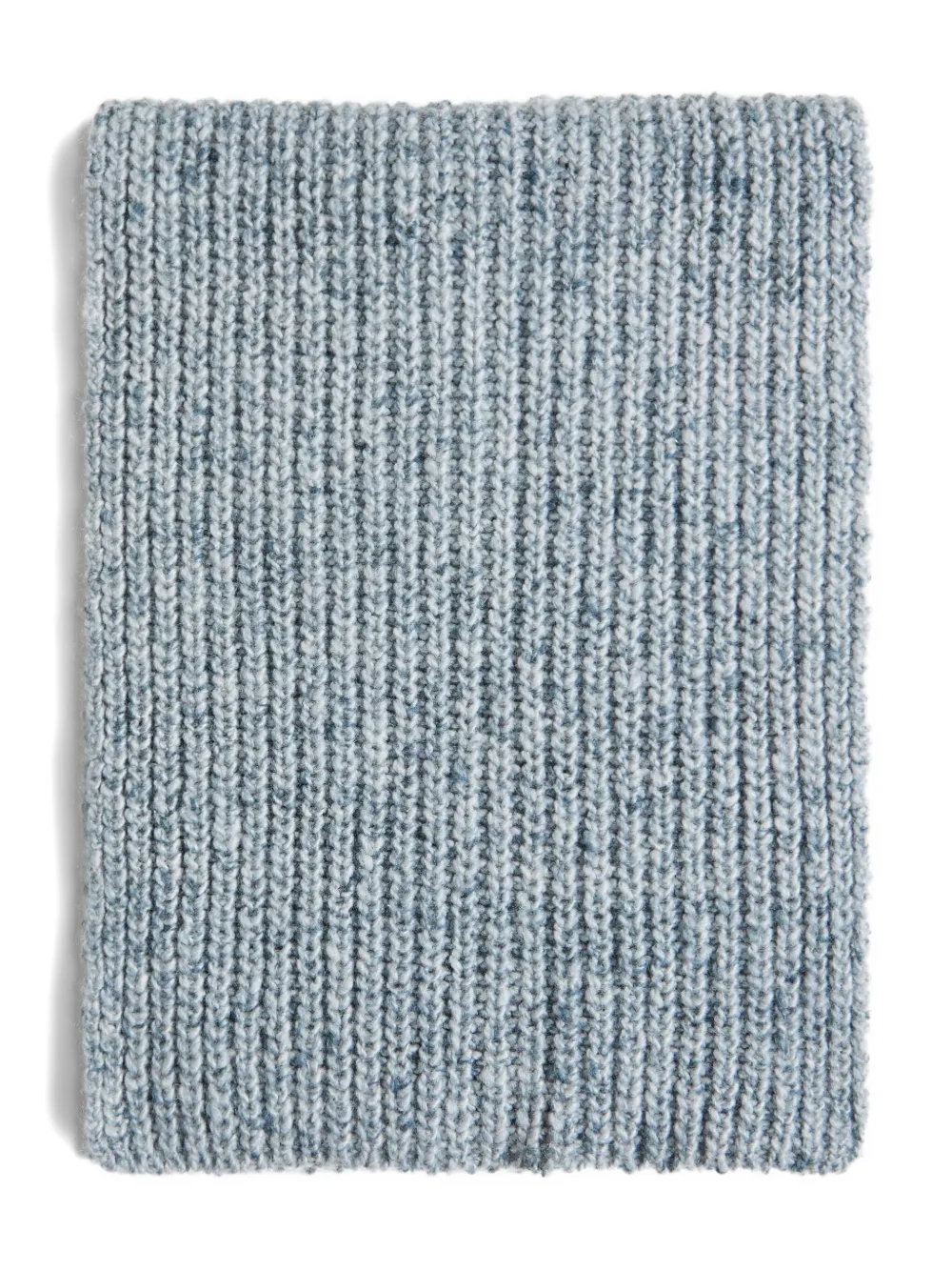 Brunello Cucinelli Kids ribbed-knit cashmere scarf | Blue | Image 1