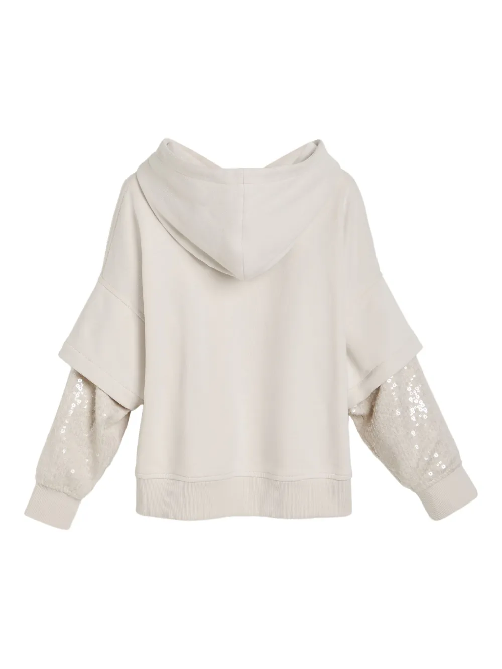 Brunello Cucinelli Kids Sweater verfraaid met pailletten Beige