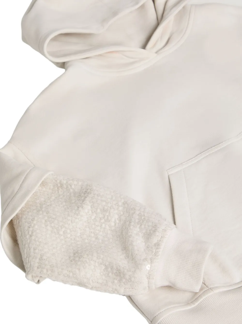 Brunello Cucinelli Kids Sweater verfraaid met pailletten Beige