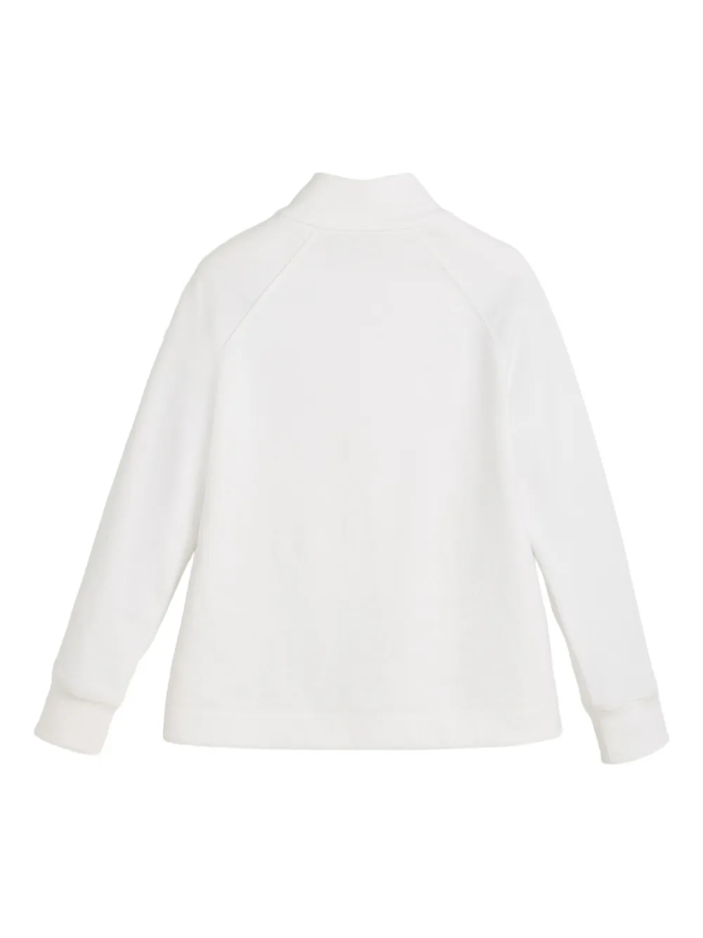 Brunello Cucinelli Kids embroidered-logo zip-up sweatshirt | Girls Hoodies & Sweatshirts | Image 2