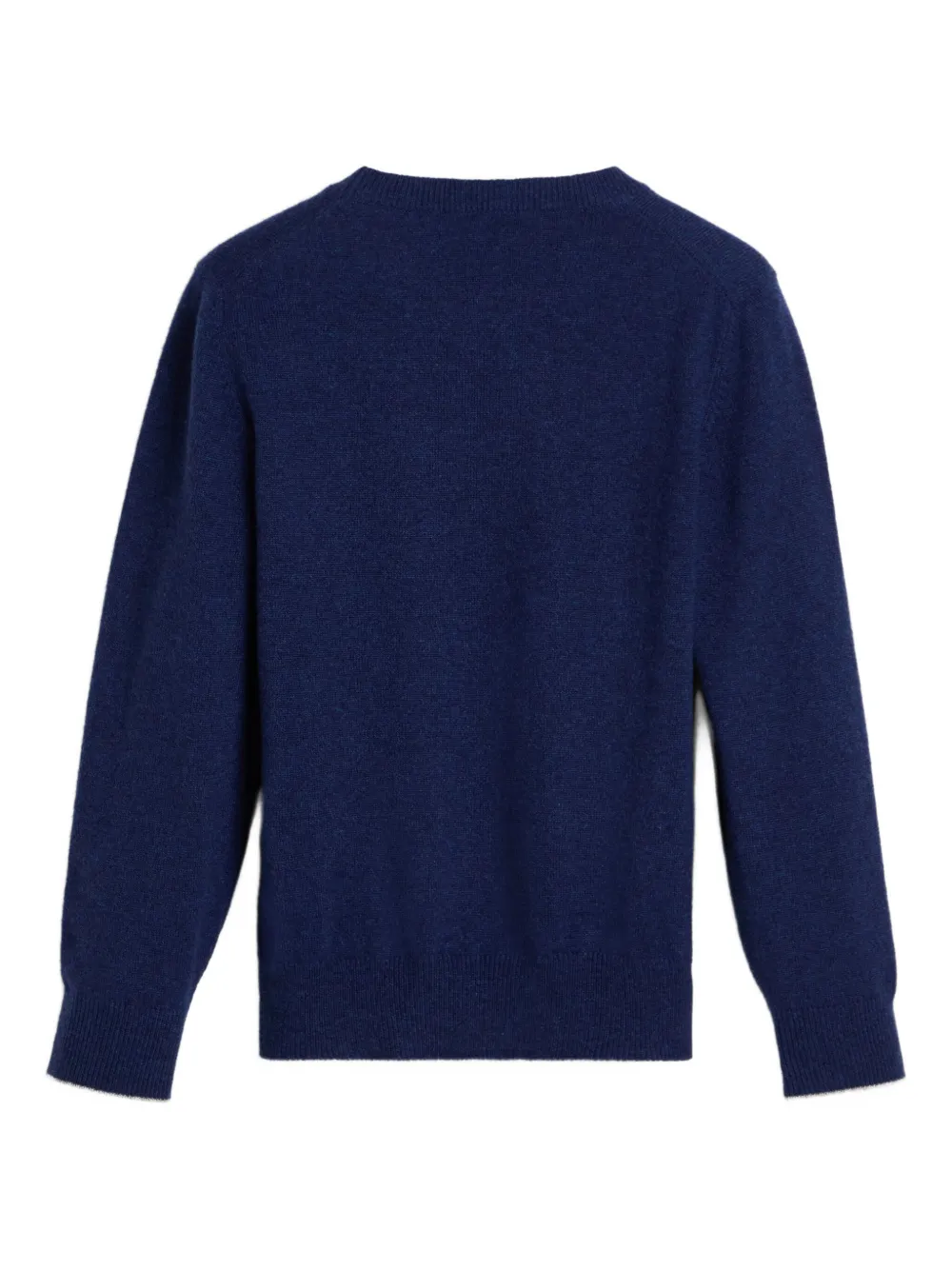 Brunello Cucinelli Kids Kasjmier trui met geborduurd logo Blauw