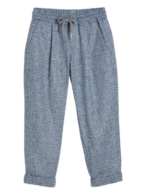 Brunello Cucinelli Kids flannel drawstring trousers