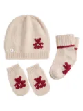 Brunello Cucinelli Kids Bernie beanie (set of three) - Neutrals