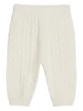 Brunello Cucinelli Kids Bernie Baby cable-knit trousers - White