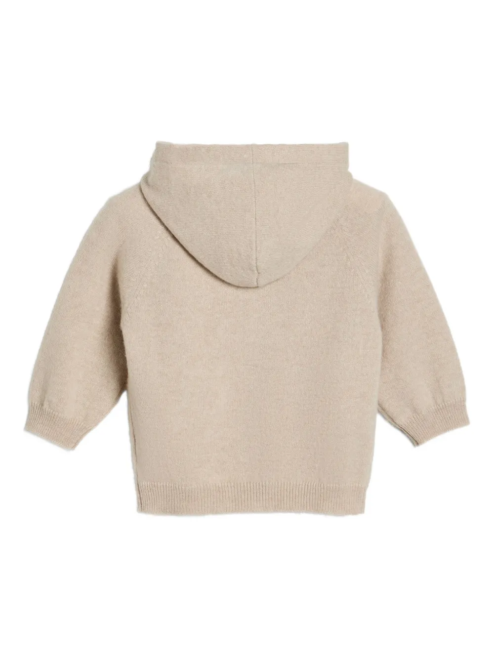 Brunello Cucinelli Kids Bernie sweater met capuchon en logo Beige