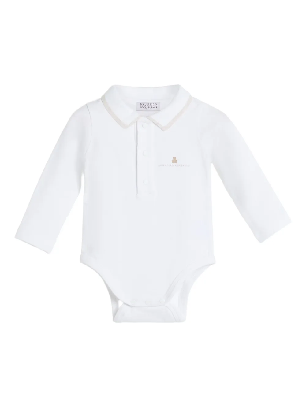 Brunello Cucinelli Kids Baby Bernie romperset Wit