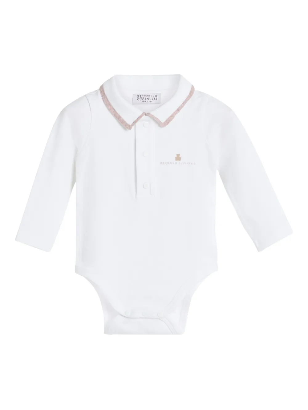 Brunello Cucinelli Kids Baby Bernie romperset Wit