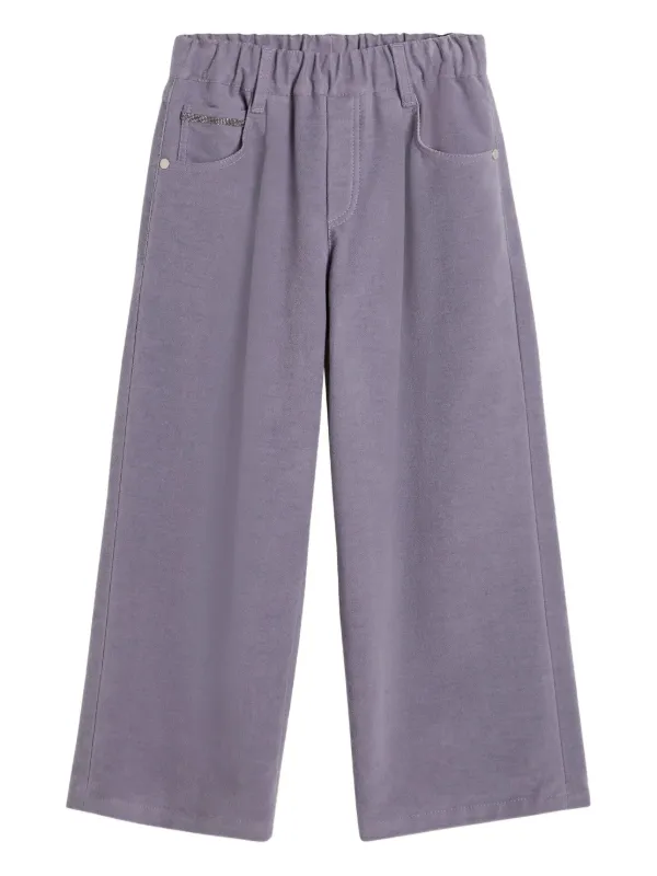 Brunello Cucinelli Kids elastic-waist casual trousers