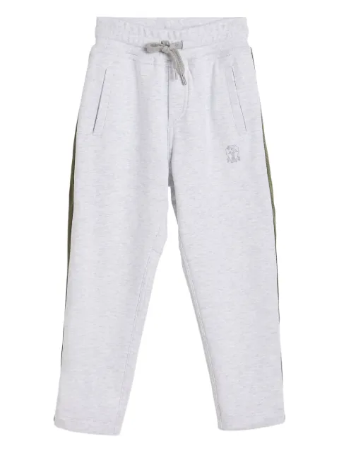Brunello Cucinelli Kids French side-stripe terry casual trousers