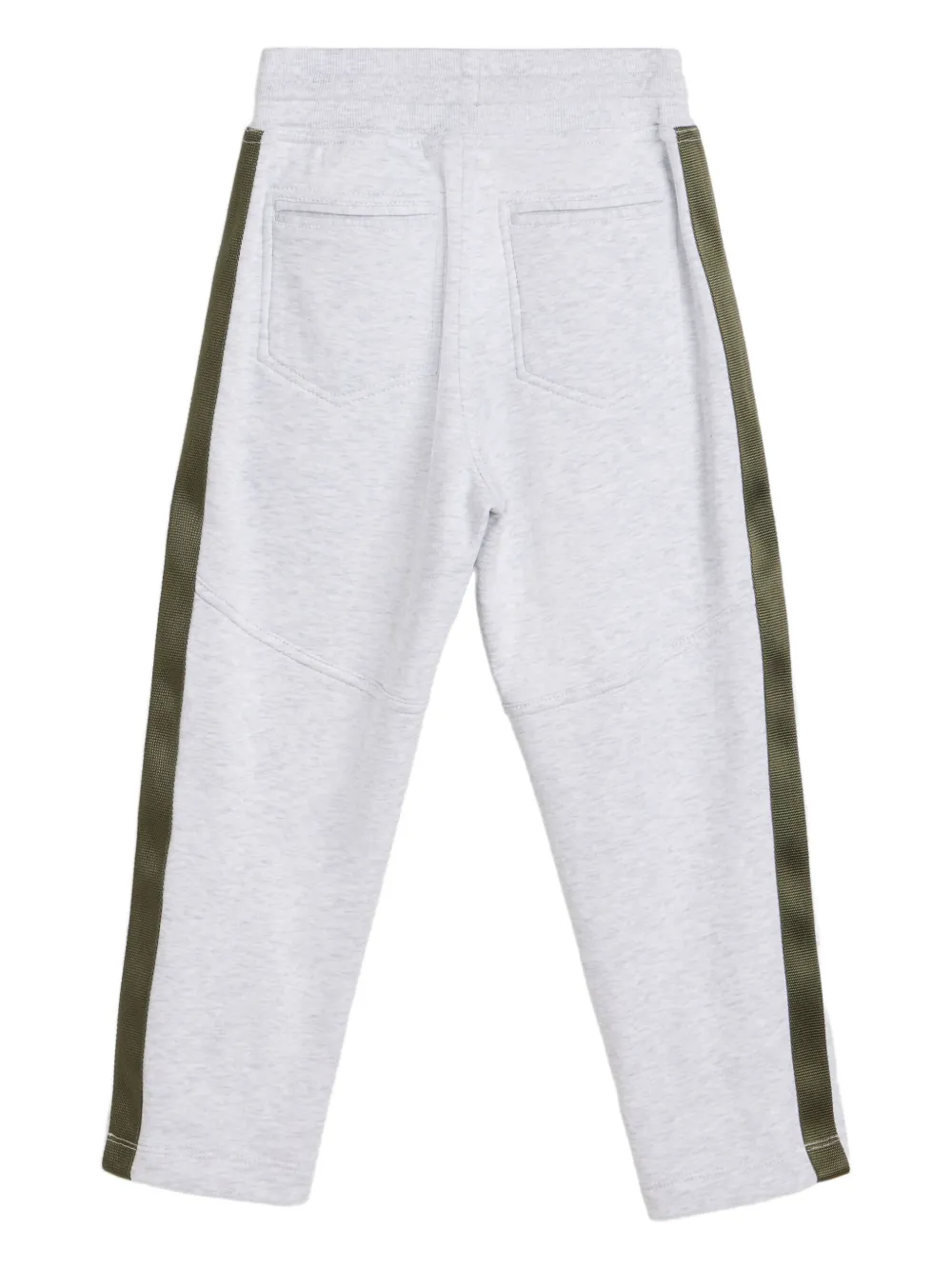 Brunello Cucinelli Kids Badstof broek met zijstreep Grijs