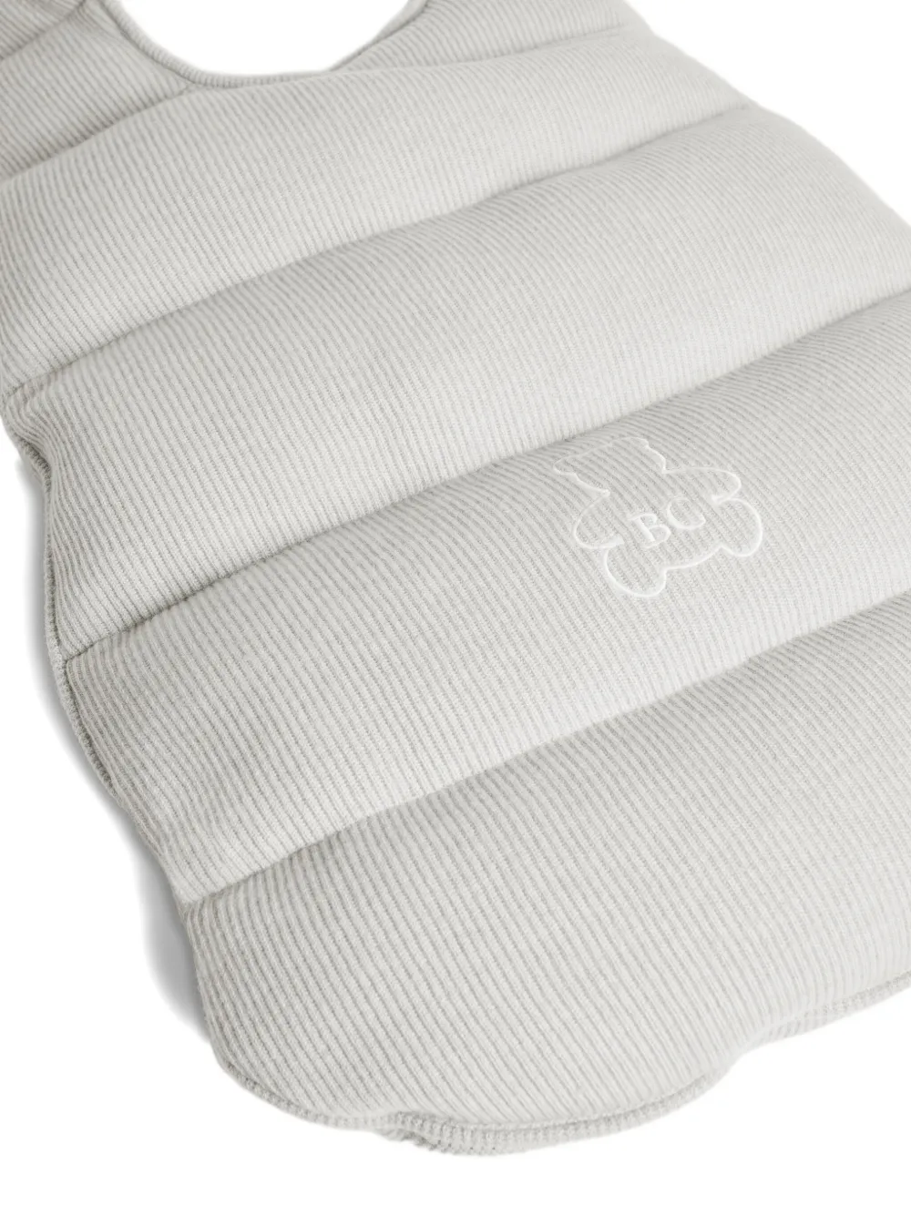 Brunello Cucinelli Kids Geribbelde slaapzak Grijs