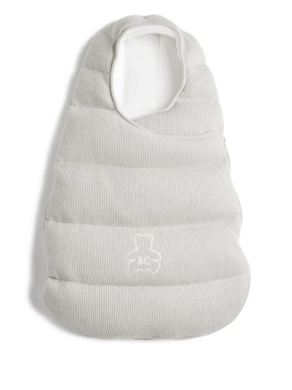Brunello Cucinelli Kids ribbed sleeping bag - Grigio